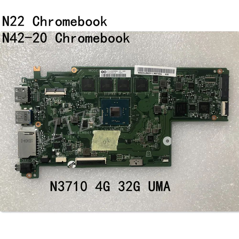 

Orignal Laptop For Lenovo N22/N42-20 Chromebook Motherboard With N3170 CPU 4G Ram 32G UMA FRU 5B20L25523