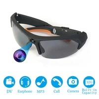 ms18b sport stereo wireless bluetooth headset telephone driving sunglasses mp3 dv camera riding eyes glasses body cam