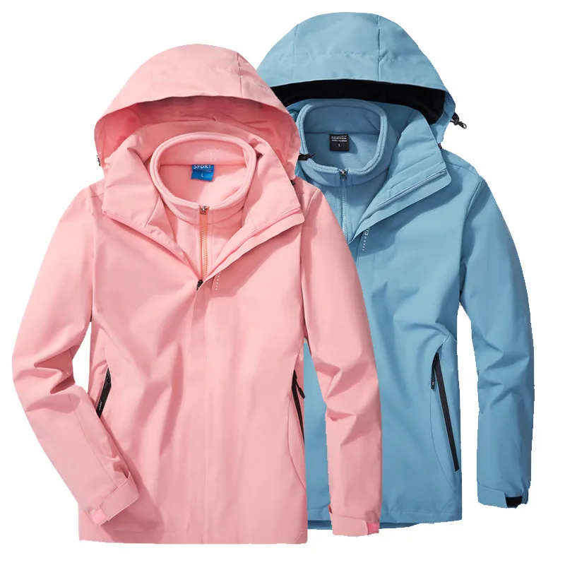 

Men and Women's Hiking Jacket fleece Liner thermal Raincoat Winter outdoor windproof waterproof coat Mountaineering Windbreaker