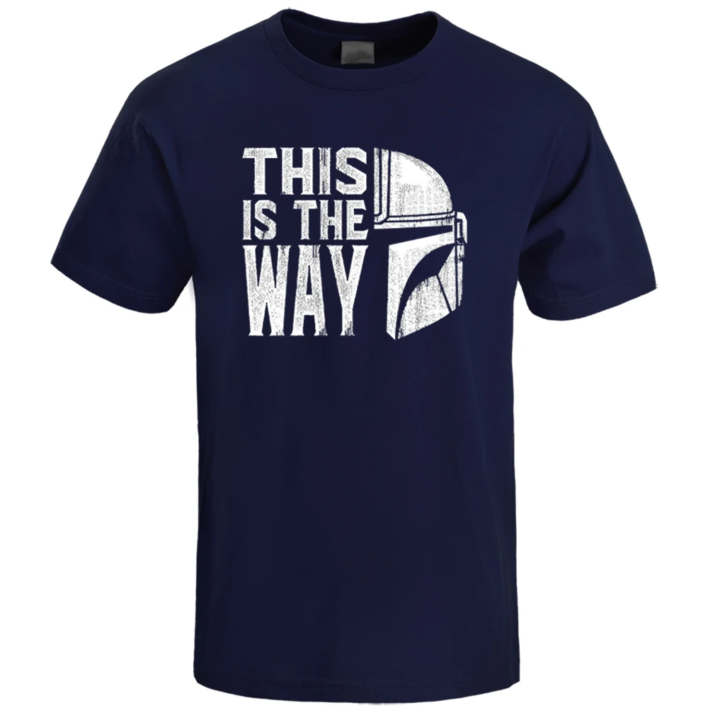 Мужская футболка с короткими рукавами мандалорианская из 100% хлопка для