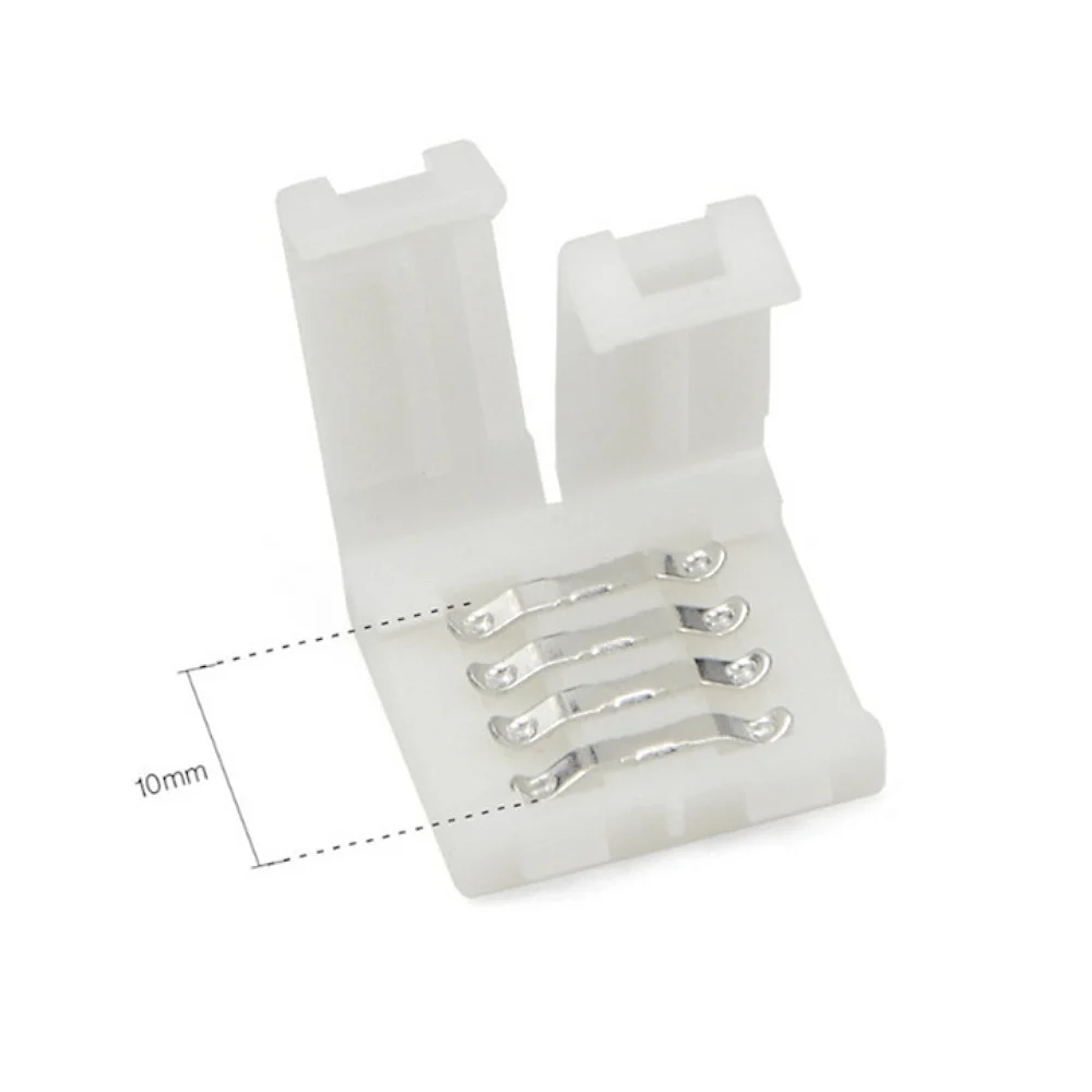 Светодиодная лента разъем 10-Pack 4Pin 8 мм 10 Бесконтактный соединитель для SMD5050 2835 RGB s |