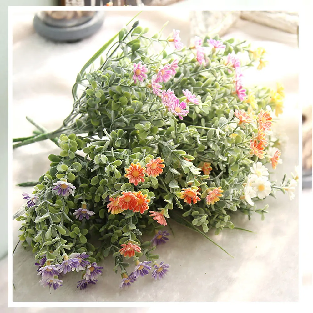 Искусственный маленький цветок маргаритки для свадьбы букет невесты из