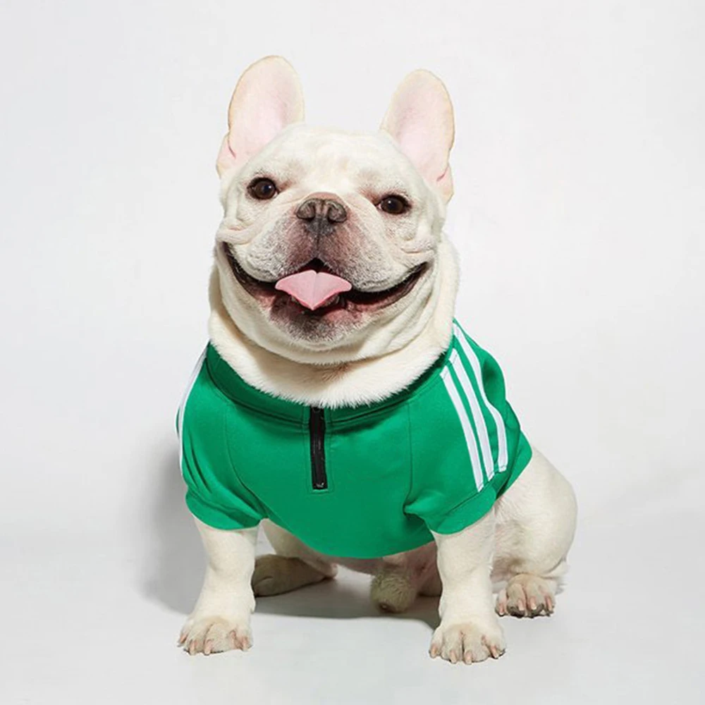 Одежда для собак кошек мопс французская одежда бульдога толстовка с капюшоном
