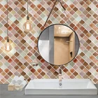 3D плитка, кирпичная мозаика, наклейка на обои, самоклеящаяся декоративная плитка для кухни, ванной, 2 размера