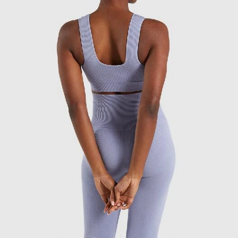 Женский энергетический бесшовный спортивный бюстгальтер пуш-ап с подушечками