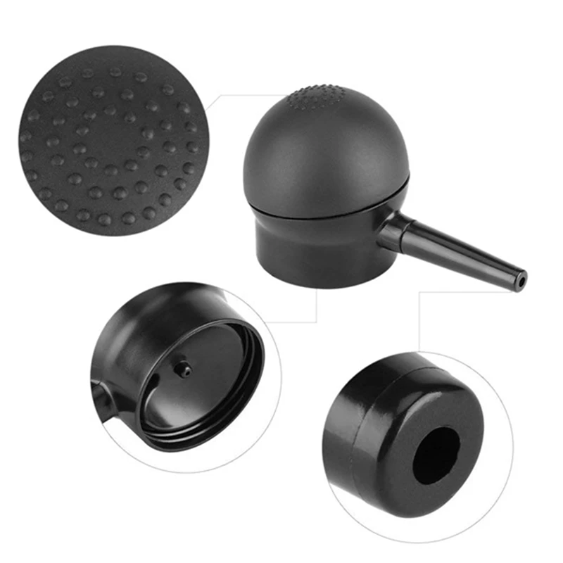 

Hair Fiber Applicator Fiber Applicator, Spray Application Nozzle for Hair Building Fibers Hair Thickening Tools Black