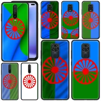 gypsy aromanian romany romani roma flag phone case for xiaomi redmi note 9s 9 pro 7 8 pro 8t cover for redmi 7a 8a 9a 9c shell