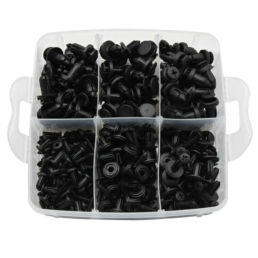 

620Pcs/Set Auto Car Trim Retainer Plastic Push Pin Bumper Fasteners Clips Rivets