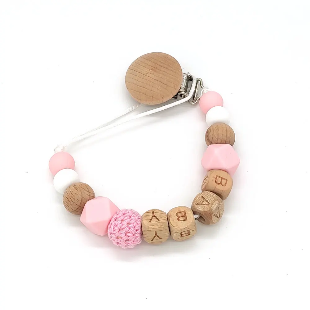 

Персонализированная именная цепочка для соски, сделай сам, без бисфенола А, силиконовая искусственная подставка