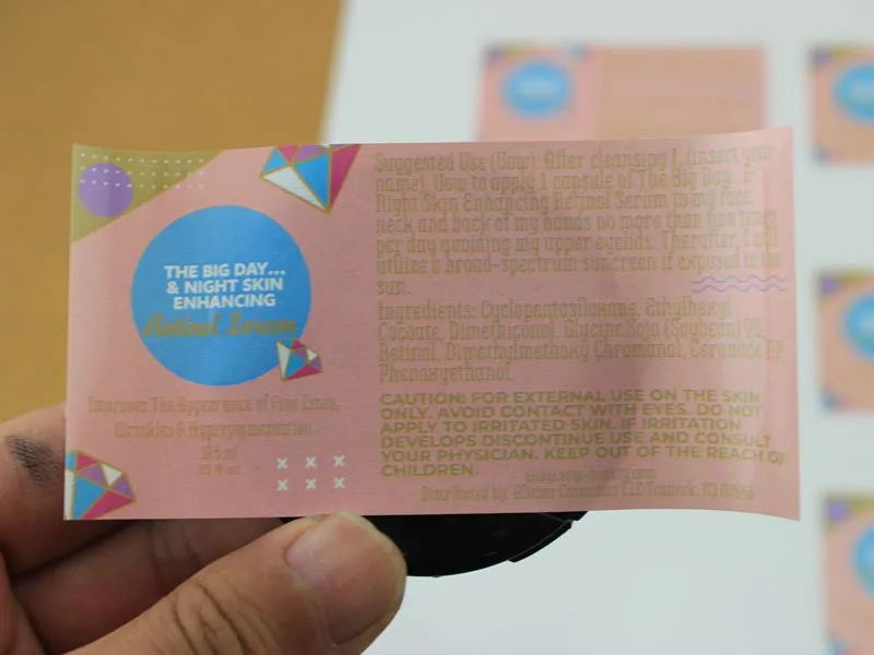 Оптовая продажа наклейка с логотипом на заказ рулон для жидкого мыла