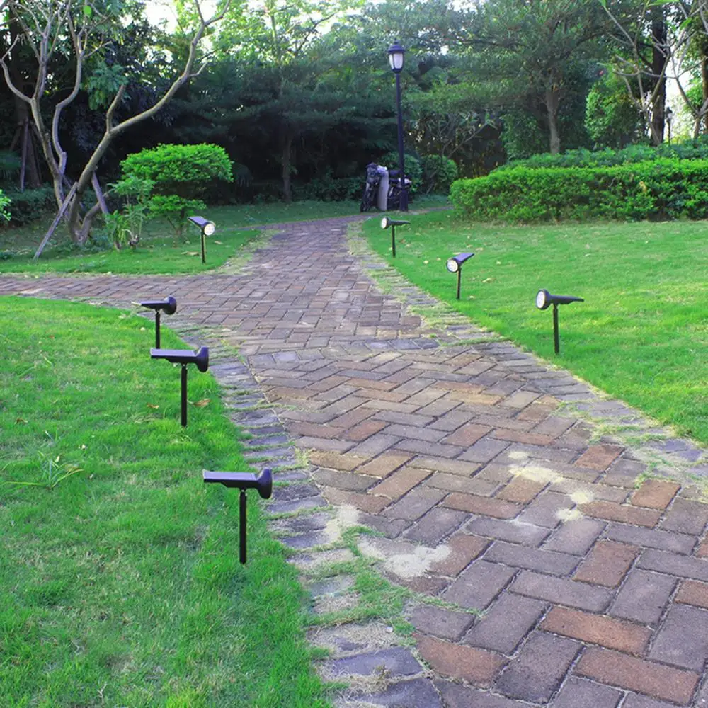 

7 LED Solar Spotlights Waterproof Adjustable Wall/Landscape Solar Lights Colorful Solar Lamp for Yard Lawn Garden