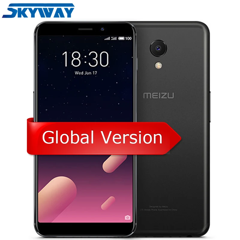 Meizu M6s S6, 4G LTE, глобальная версия, 3 ГБ, 32G, мобильный телефон Exynos 7872, шестиядерный, 5,7 дюймов, HD экран, 16,0 Мп, отпечаток пальца