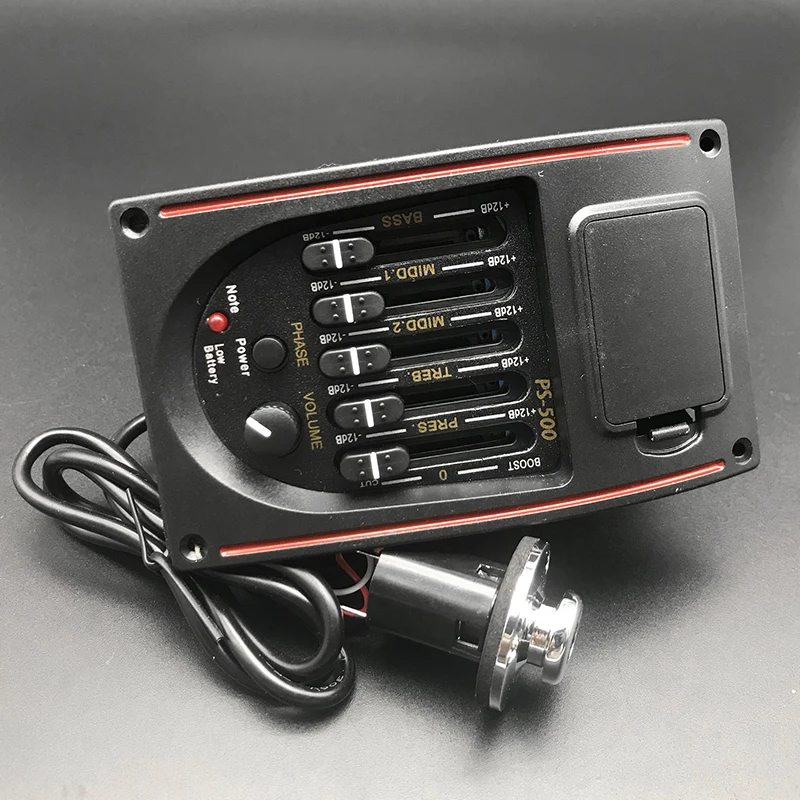 

10pcs PS-500 5-Band Acoustic Guitar EQ Preamp Equalizer Pickup