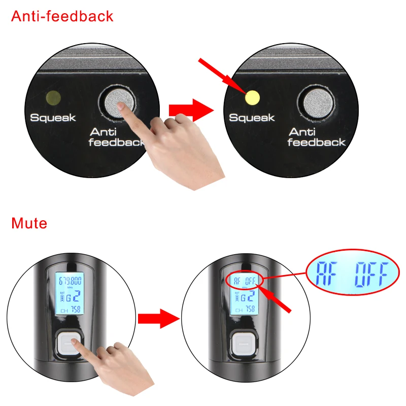 Lomeho LO U11 2 Way 2X380 многочастотный DC 5V анти отзывы немой DJ вечерние караоке церкви