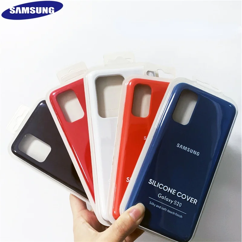 

Original Samsung Galaxy S20 S20 Plus 5G TPU Cover For Galaxy S20 Ultra 5G Liquid Silicone Case Soft-Touch Back Protective Casing