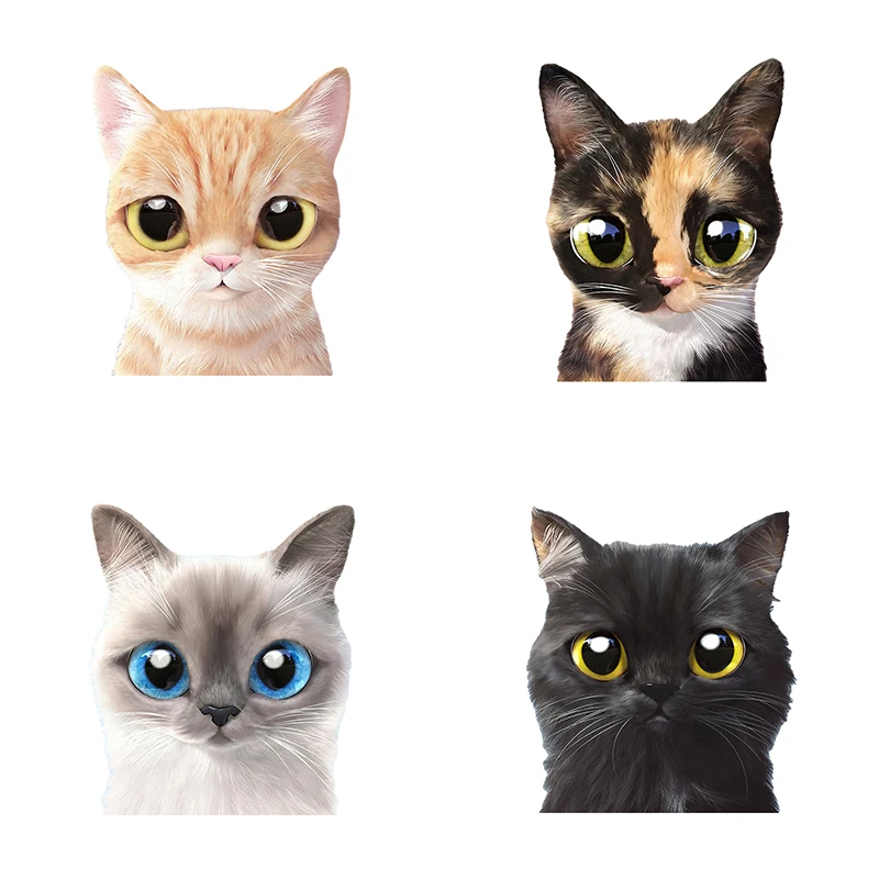 

Наклейка на стену с изображением кошки Three Ratels QC522