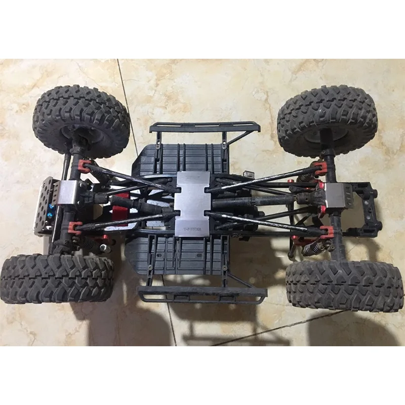 

Stainless Steel Chassis Armor Protection Skid Plate for 1/10 RC Crawler Accessories TRX4 SCX10 II 90046/47 90059/60