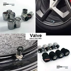 Автомобильный шестигранный клапан 4 шт., черный, серебристый алюминиевый сплав для Mazdas Cx5 Cx30 2 3 2010 2020 Bk 6 Gh Tribute Mx5 Nd, автомобильные аксессуары