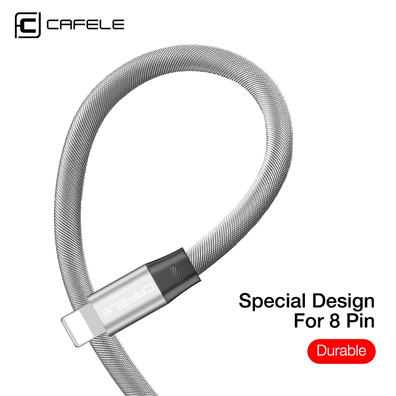 USB-кабель CAFELE для iPhone 11 Pro Max XR XS X 8 7 6 Plus 5S зарядный кабель синхронизации данных из