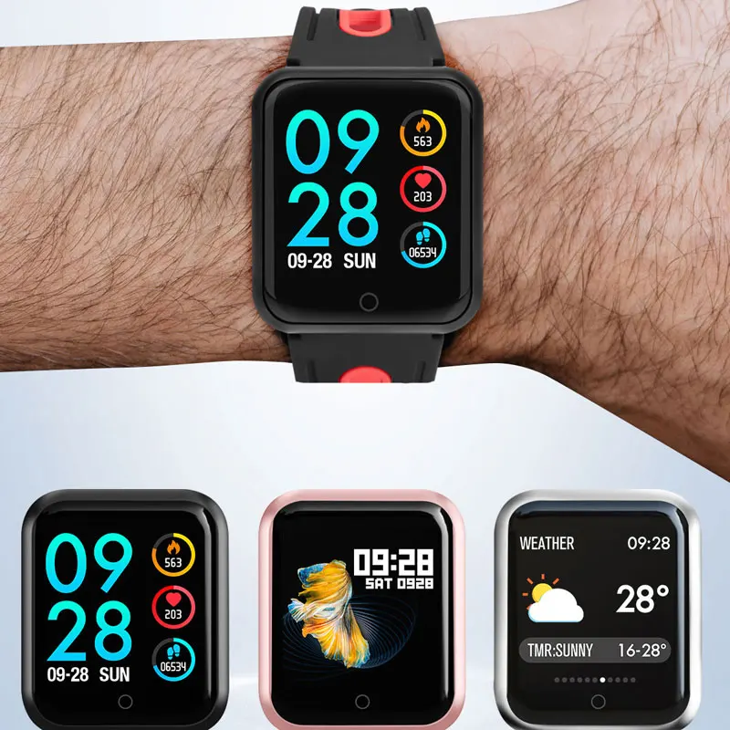 Smart watch P68 band IP68 waterproof smartwatch Dynamic heart rate blood pressure monitor for iPhone Android Sport Health | Электроника