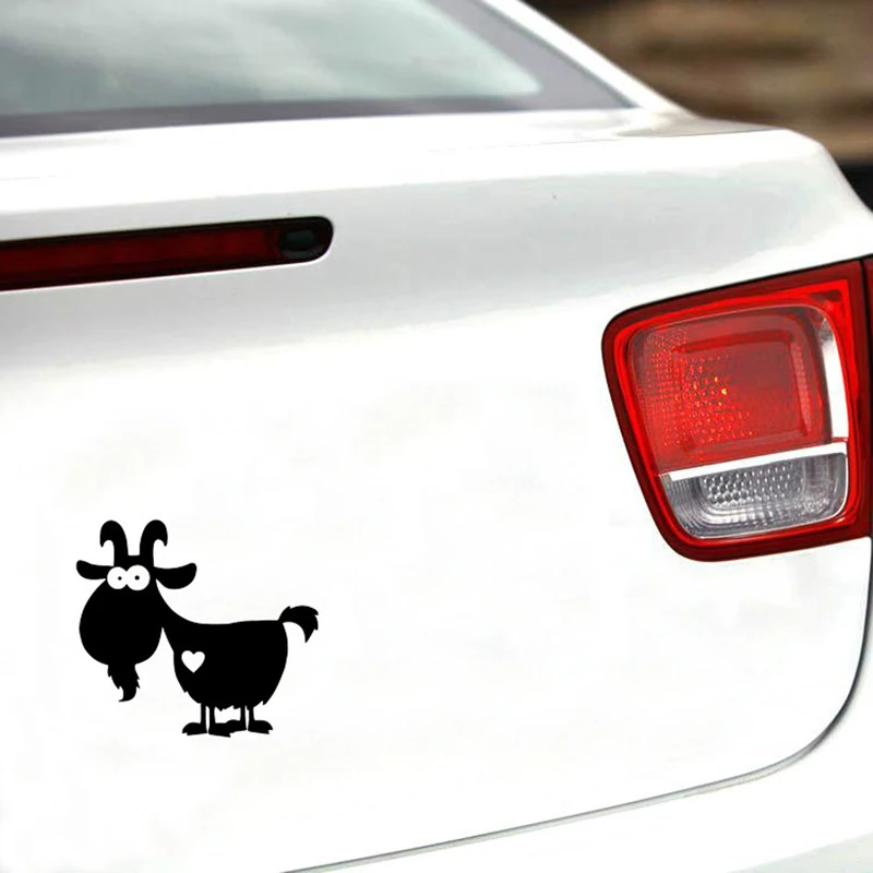 Виниловая наклейка на лобовое стекло с изображением козы козла каприна тоута