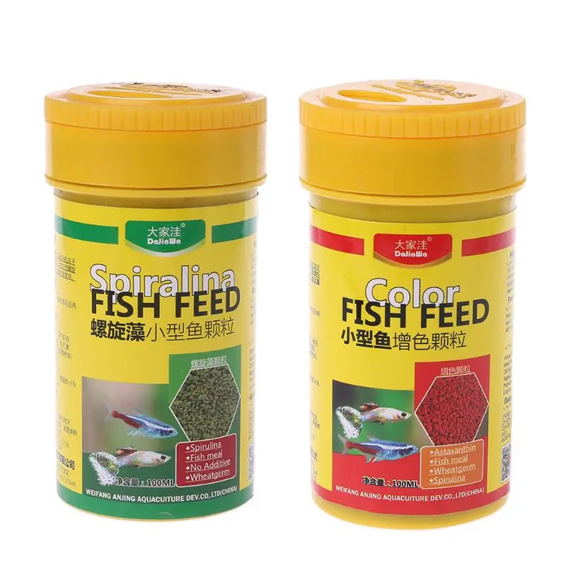 

Spirulina/ Color Enhanced Food Tropical Fish Nutrition Food For Aquarium Fish Tank Feeding Feeder Supplies