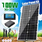 Новая система солнечных панелей 12 В, солнечная панель 3040506070A, контроллер заряда 1000 Вт, комплект на солнечной батарее, полный комплект для выработки электроэнергии