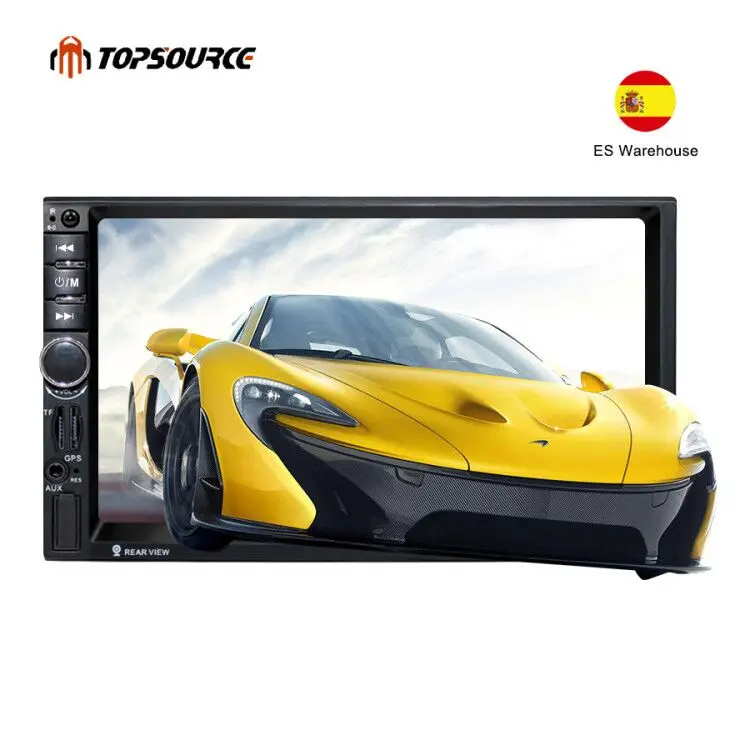 Автомобильный мультимедийный плеер TOPSOURCE 7020G 7 ''HD сенсорный экран 2 Din Авто с GPS