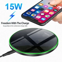 15W 10W Wireless Charger For All mobile phones with wireless charging function Induction Fast Wireless Charging Dock Pad