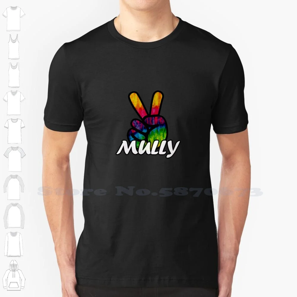 

Мульли. Черно-белая футболка Peace Mully для мужчин и женщин, смешная футболка Mully с смешным юмором, смешным черепом Mully, милым вирусным спокойстви...