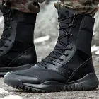 Летние и осенние уличные ботинки для скалолазания, водонепроницаемые дышащие сетчатые боевые ботинки унисекс, сверхлегкие военные ботинки