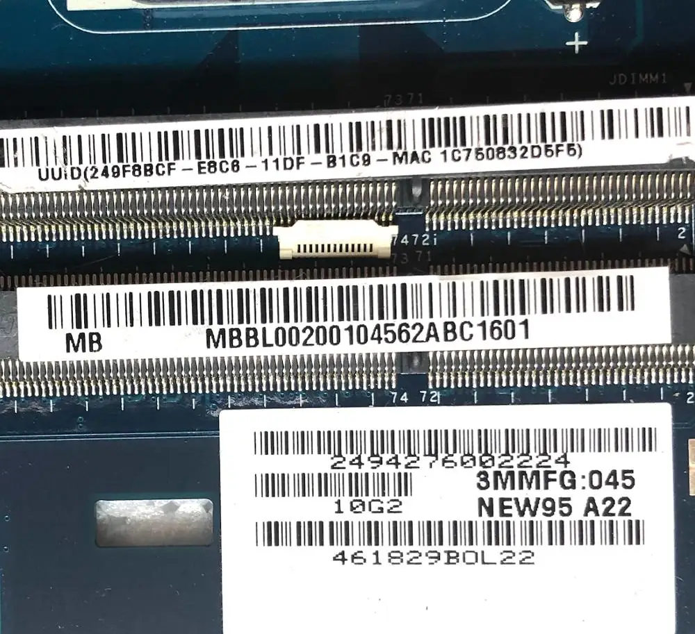 Материнская плата MBBL002001 для ноутбука ACER 5552 новая детская системная 100%