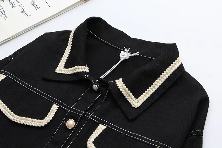 Повседневная джинсовая куртка размера плюс 2019 осенняя одежда модные свободные