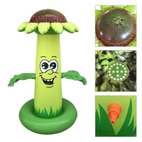 sunflower inflatable spray water cushion kids pool play water mat lawn games pad sprinkler summer outdoor pvc fun toys