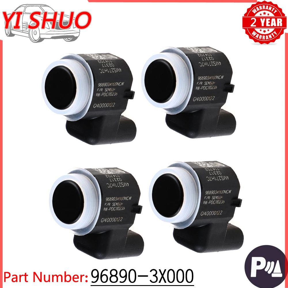 4pcs Car PDC Parking Sensor Bumper Reverse Assist For HYUNDAI ELANTRA MD For AZERA 96890-3X000 968903X000 968903X000PW6