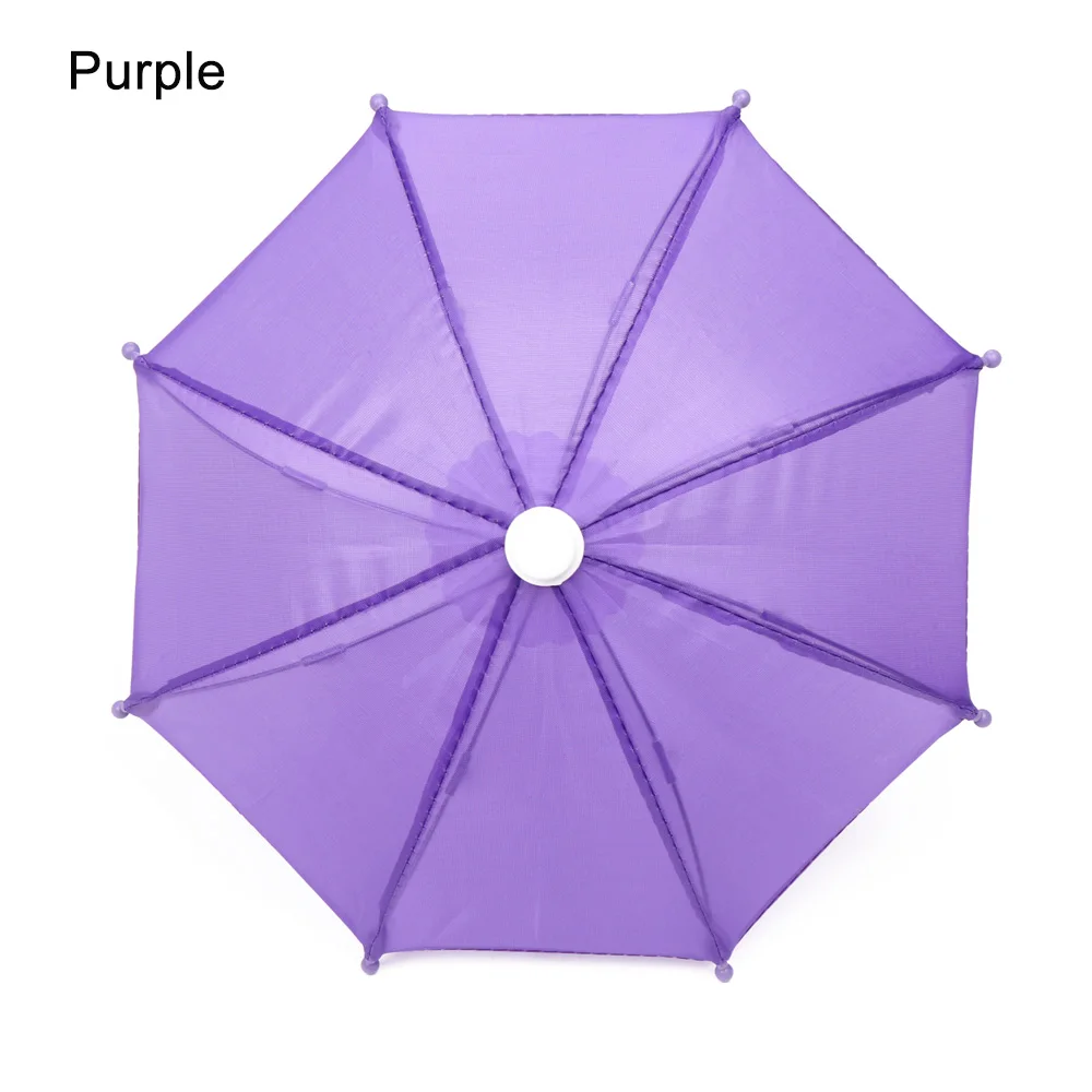 purple Стиль кукла аксессуары Красочный мини Зонт дождевик кукла жизнь путешествие аксессуары для кукол день рождения для детей подарок - Цвет: purple