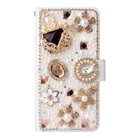for samsung galaxy a1020304050708090 s a2131415171 luxury diamond pearl flower handbag flip wallet leather case cover