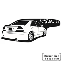 15x7cm funny car stickers car accessories car decoration for toyota mark ii mark 2 colorful and decals157cm