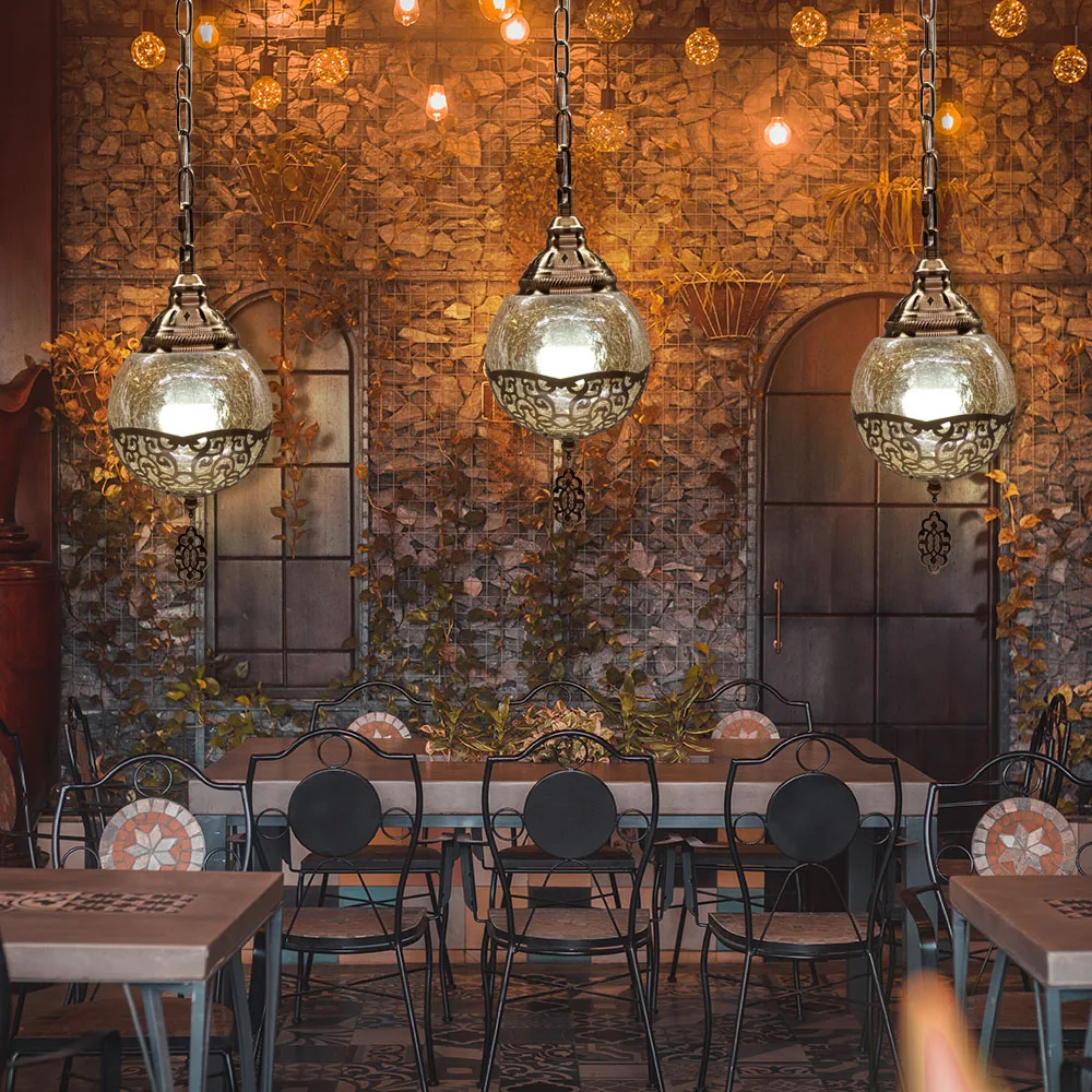 Artpad Ретро подвесной светильник винтажный Турция романтическая оливковая Luminaria