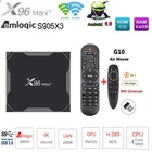 ТВ-приставка X96 max plus Amlogic S905X3, 8k, android 9,0, 2 ГБ 16 ГБ4 ГБ 32 ГБ64 ГБ, Дополнительная воздушная мышь 2,4 ГБ и 5,0 ГБ, WIIF BT4.0, 1000M, pk t95 max +