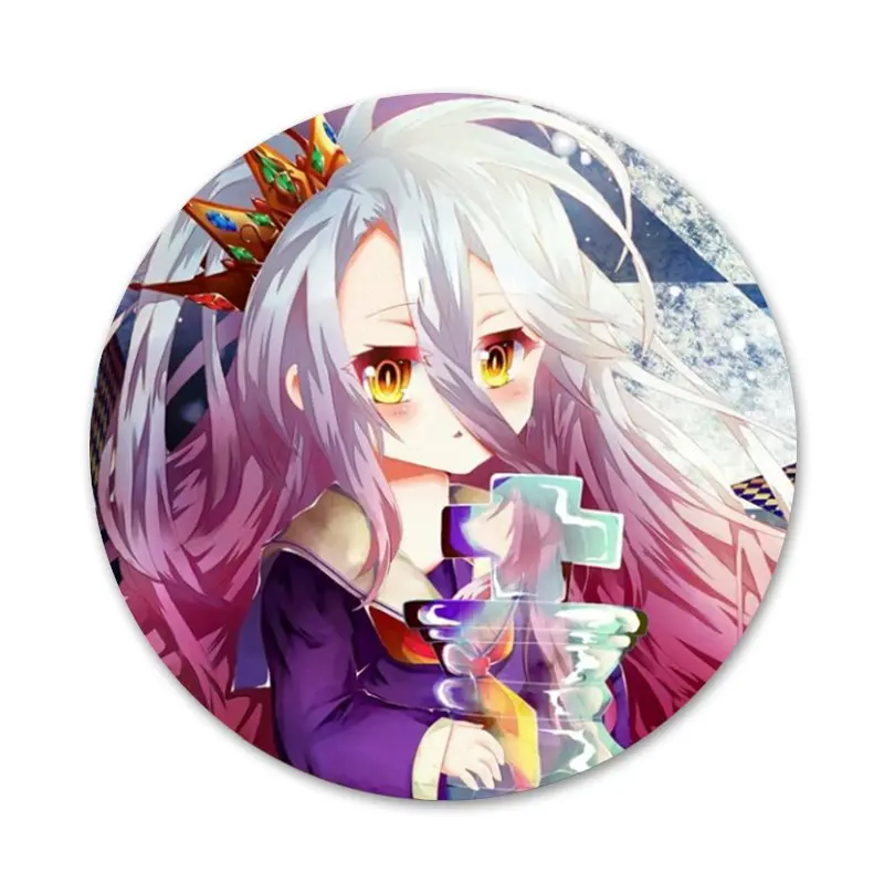 58 мм Аниме игры без жизни значок брошь заколка аксессуары для одежды рюкзак