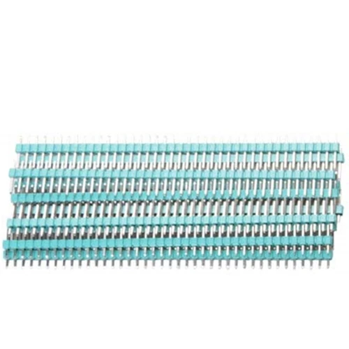 10Pcs-M-M-Green 40 Pin 1x40 Однорядный мужской и женский 2,54 ломаемый штыревой разъем PCB JST разъем полосы для Arduino черный - Цвет: 10Pcs-M-M-Green