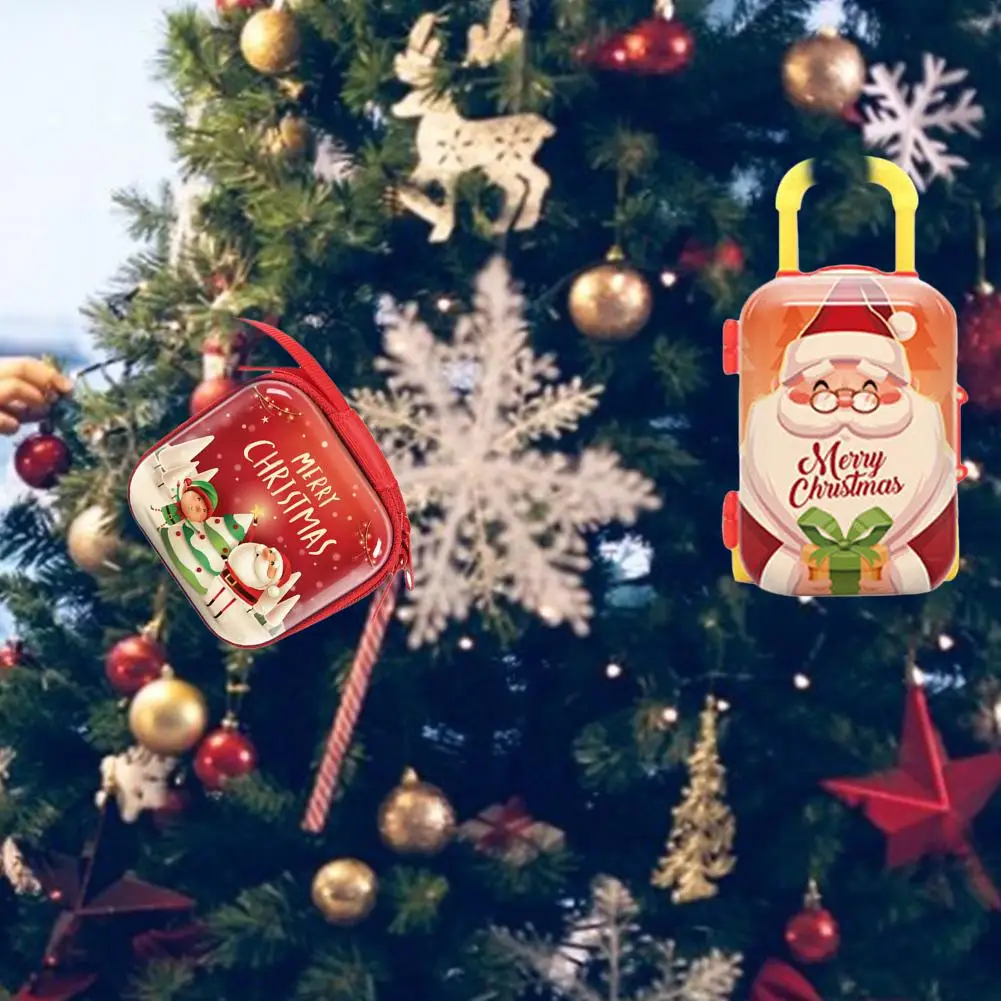 Рождественская жестяная коробка 3 вида стилей милый детский Подарочный мешок
