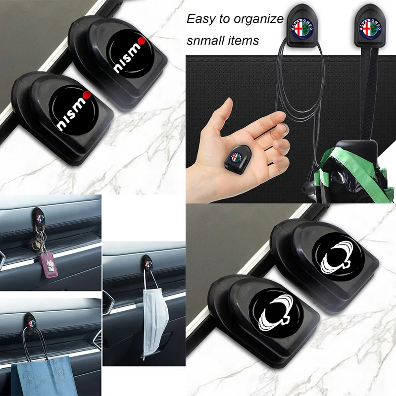 

1pcs Mini Car Hooks Organizer Storage Hook for Alfa Alpha Romeo 159 147 156 Giulietta 147 159 MiTo Nheadrest Auto Goods