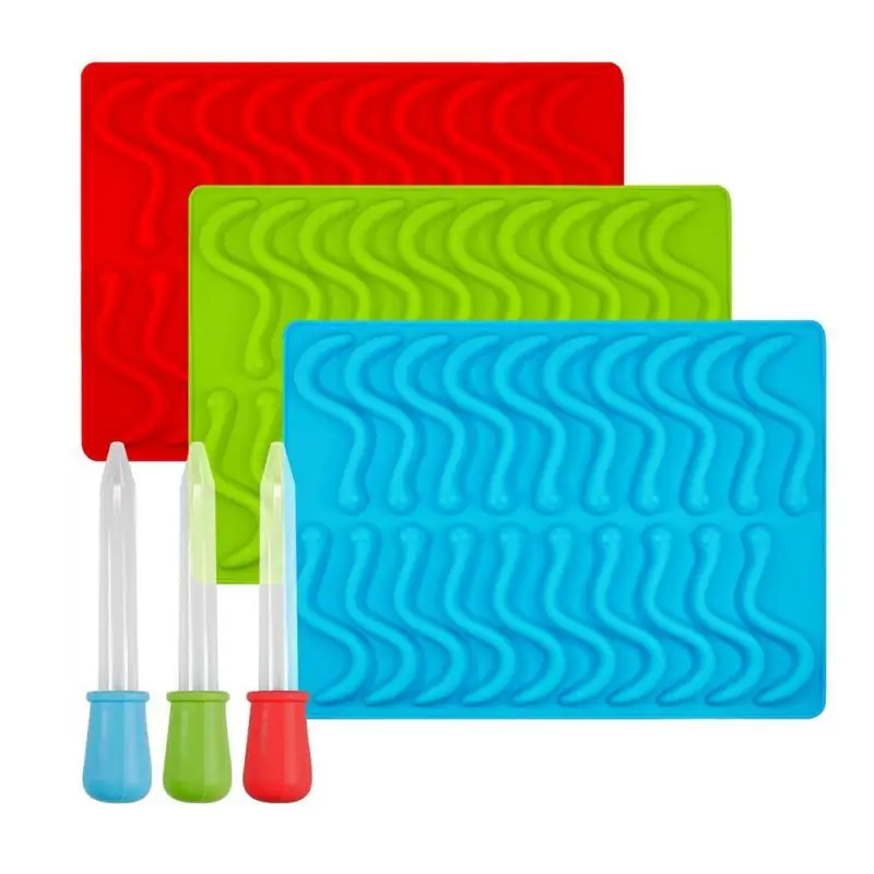 Диаметром 20 дюймов силиконовая форма для мастики змеи червей шоколада конфет