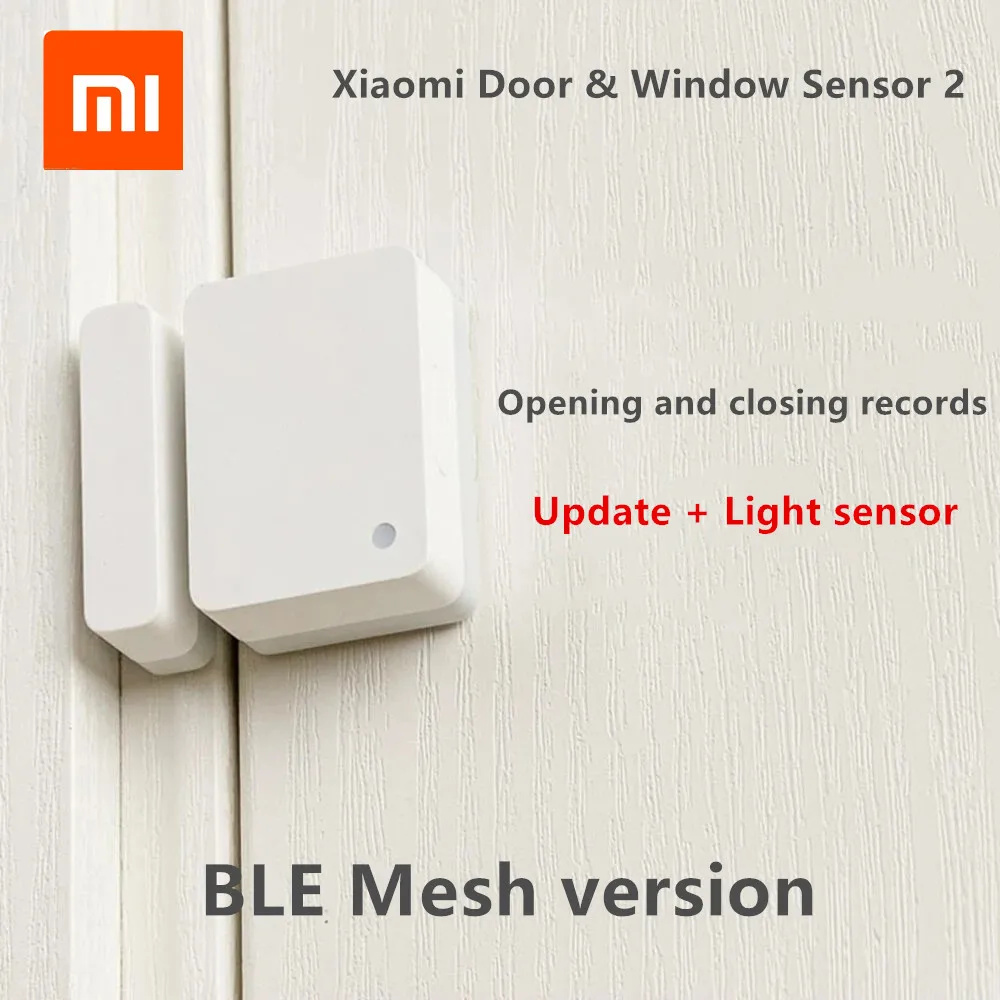 Xiaomi Mijia умный датчик двери и окна 2 bluetooth 5 1 Обнаружение света открытие/закрытие