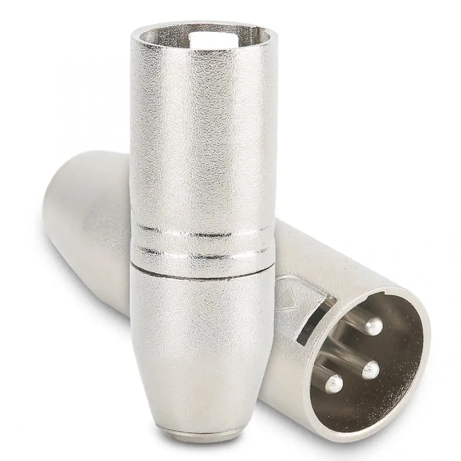 Медный мини адаптер XLR 3pin с золотым покрытием 2 шт.|Коннекторы и разъёмы| |