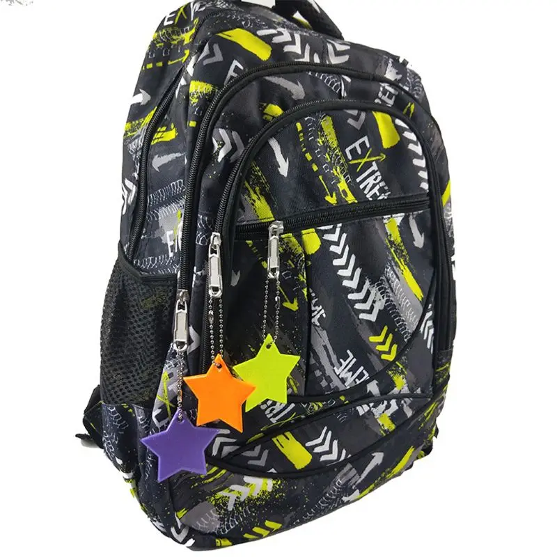 Child Safety Reflector Key Ring Star Ultra Reflective Gear Keychain Bag Clothing | Украшения и аксессуары