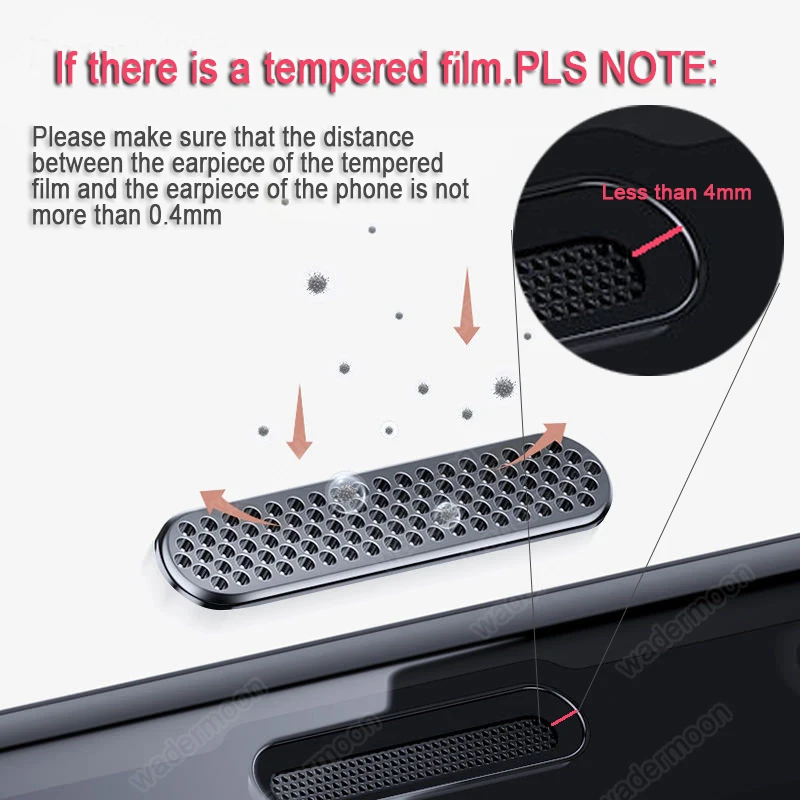 Пылезащитный сетчатый чехол для телефона пылезащитный динамика металлический