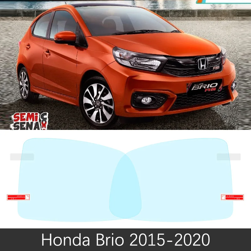 Brio 2015-2020 Для Honda Brio Amaze Brio Сатья RS~ полное покрытие Зеркало заднего вида непромокаемые Анти-противотуманная пленка аксессуары - Название цвета: Brio 2015-2020